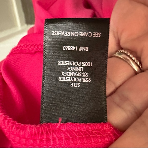 TORRID 2X Midi mesh Pink woman polyester ruffle surplice plus size midi dress - Picture 6 of 12